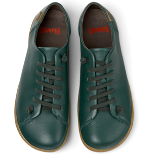 Zapatillas - CAMPER Peu Cami - Verde - Cuero liso