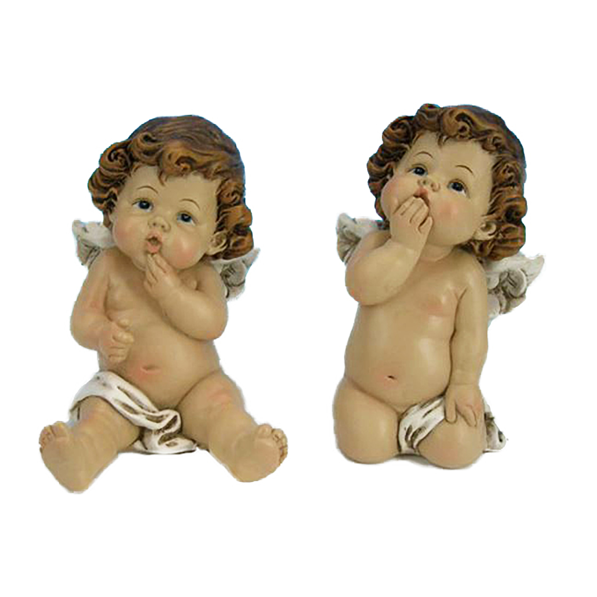 Angeli Seduti - Pezzi 2 - 12xH9x5cm - Bianchi Dino SpA