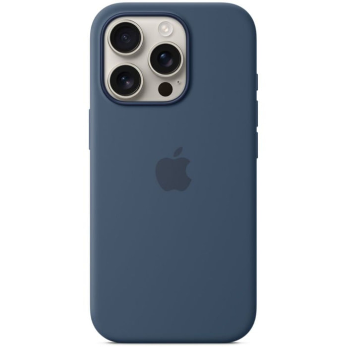 Coque APPLE iPhone 16 Pro MagSafe denim silicone