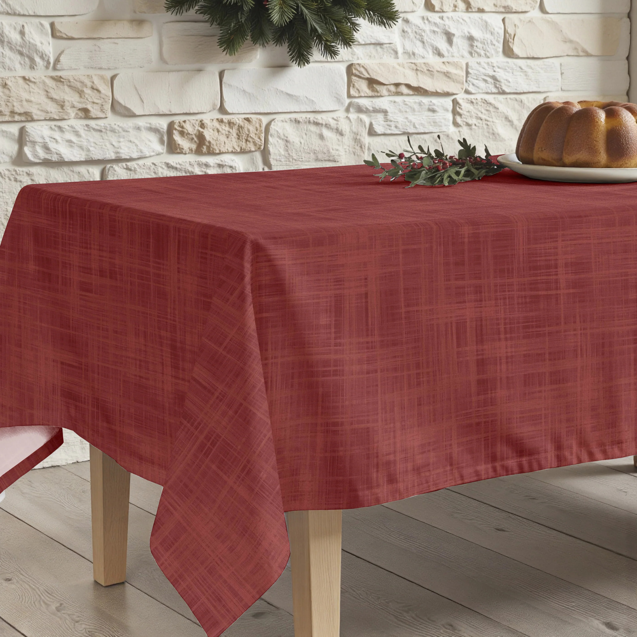 Nappe en résine Anti-tâches Christmas Rojo