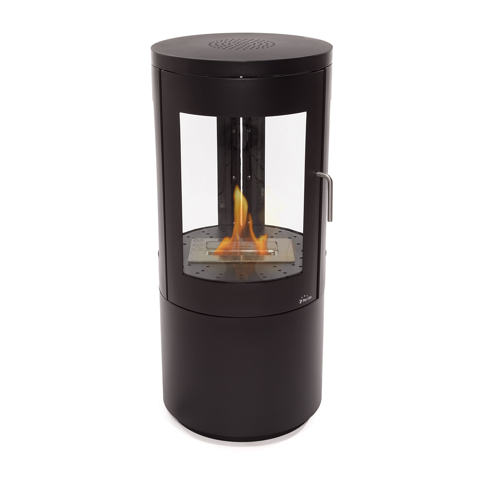 Poêle à éthanol 3kW en acier noir