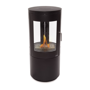 Poêle à éthanol 3kW en acier noir