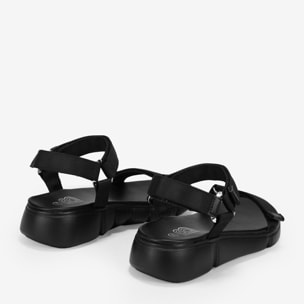 Sandalias deportivas negras con velcro