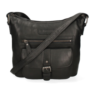 Borsa a tracolla da uomo - Modello False - Vera pelle - 31.0 x 23.0 x 12.0 cm