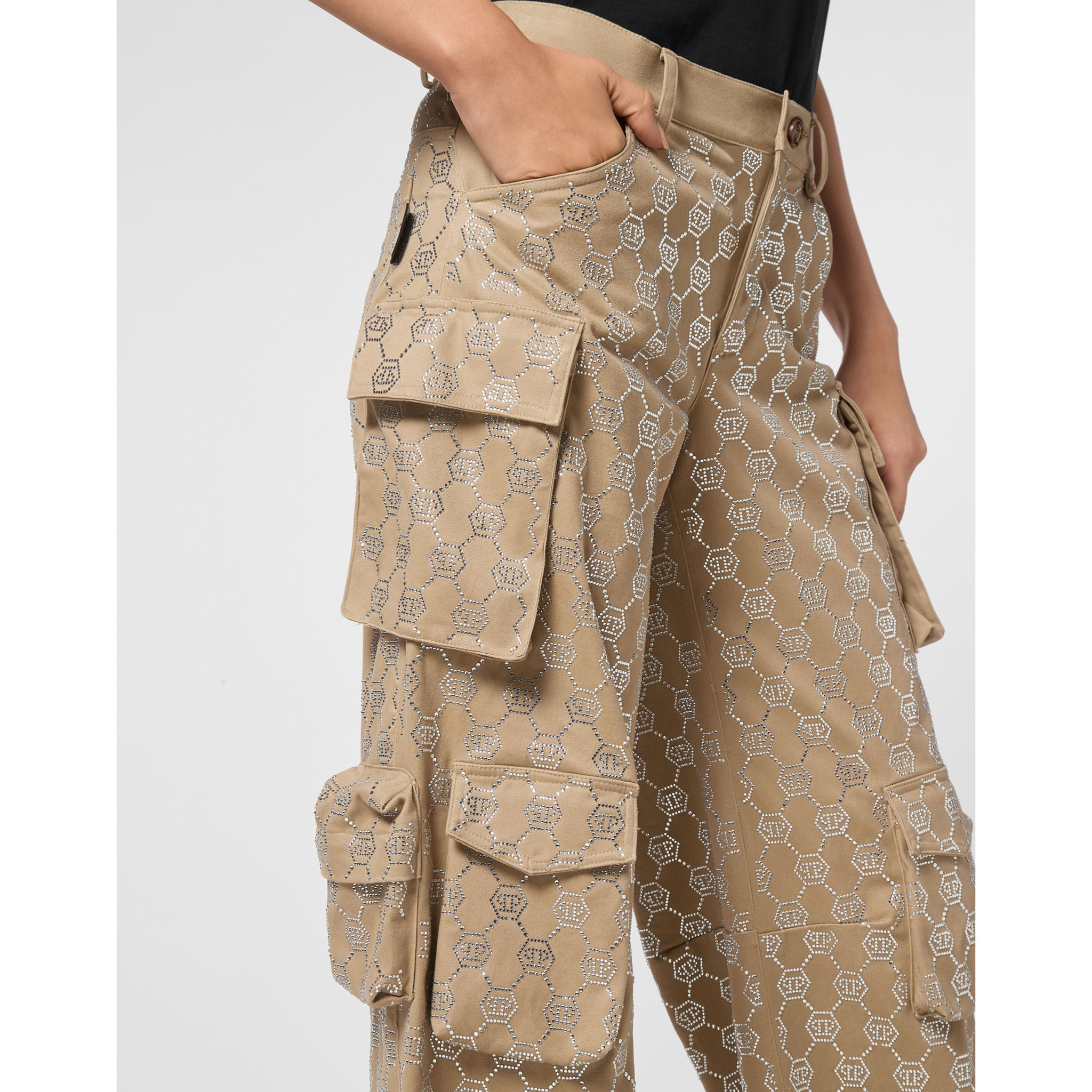 PHILIPP PLEIN Long Trousers Cargo fit MONOGRAM