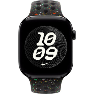 Bracelet APPLE 46 mm - M/L Sport Nike Noir nuit