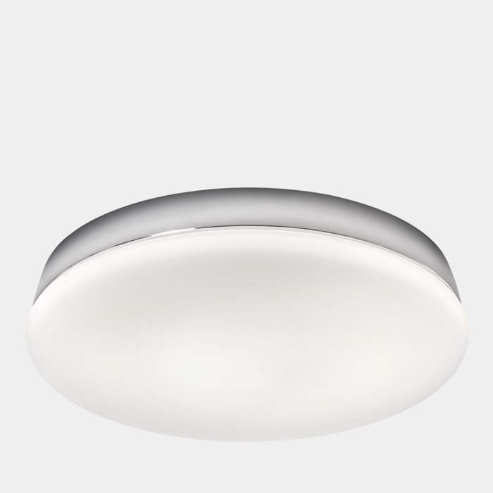 LEDS C4 Baño IP44 Circle LED 22.4 Blanco cálido - 3000K ON-OFF Cromo 1191lm