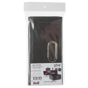 Panier tissu 31x15cm "Mix N' Modul" gris anthracite