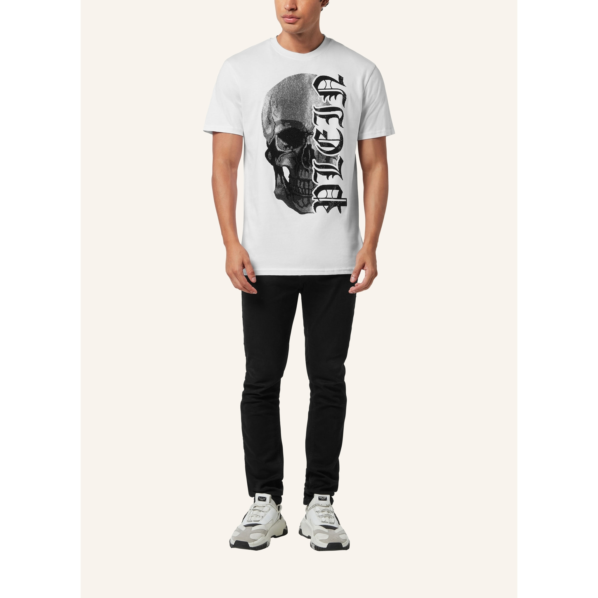 PHILIPP PLEIN Maglietta girocollo Ss GOTHIC PLEIN