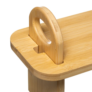 Étagère d'appoint 59x1cm sur pieds bambou