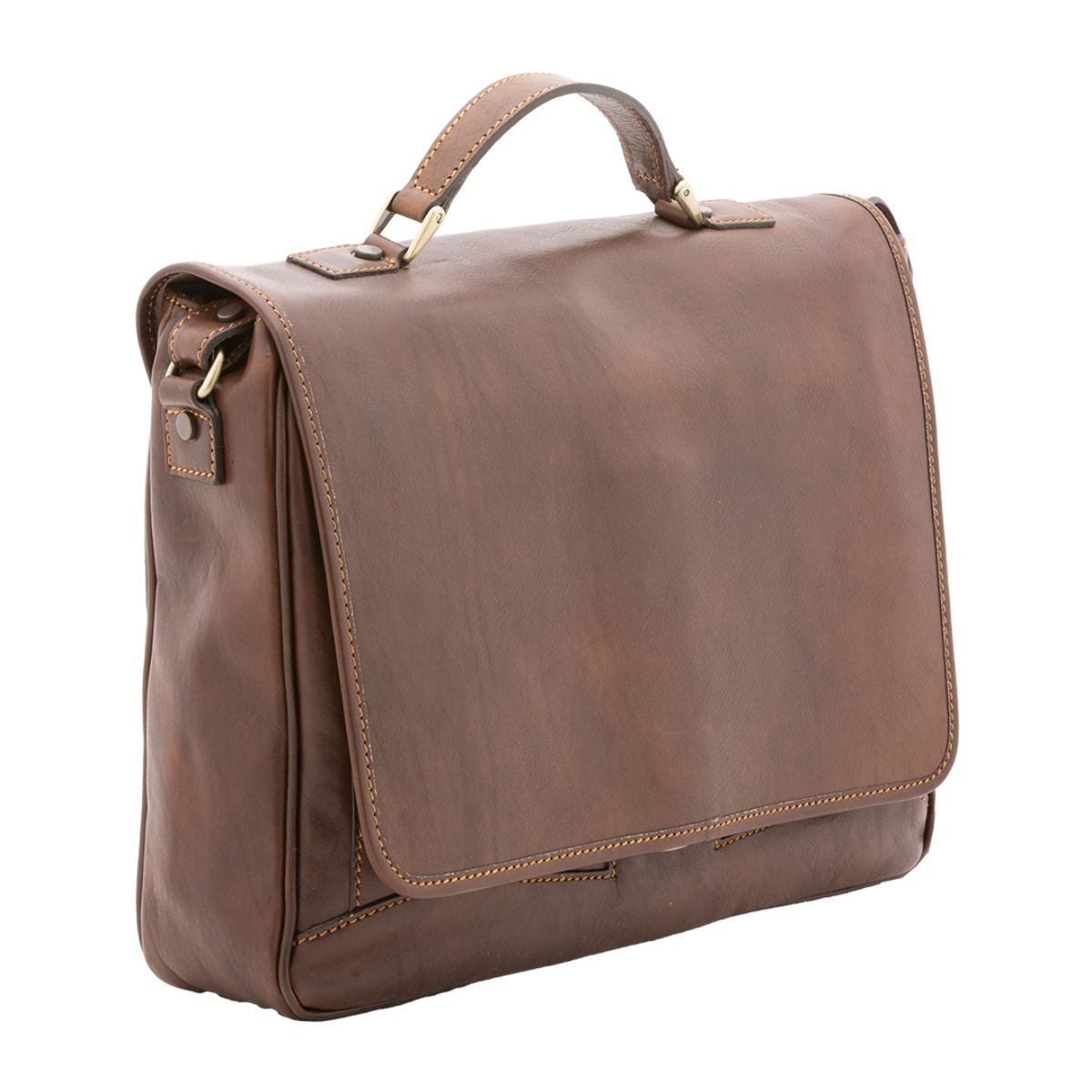 Borsa a mano  unisex In Vera pelle Made in Italy 40x30x9 cm