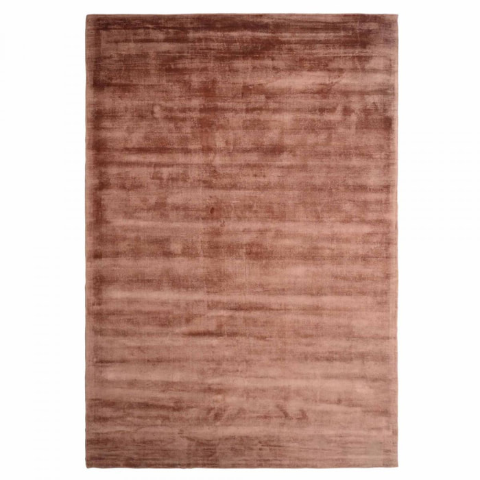 Tapis artisanal doux et soyeux tufté main en viscose