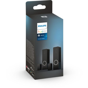 Détecteur d'ouverture PHILIPS HUE Secure pack de 2 - Noir