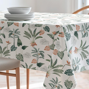 Nappe imprimée anti-tâches HAWAII VERT