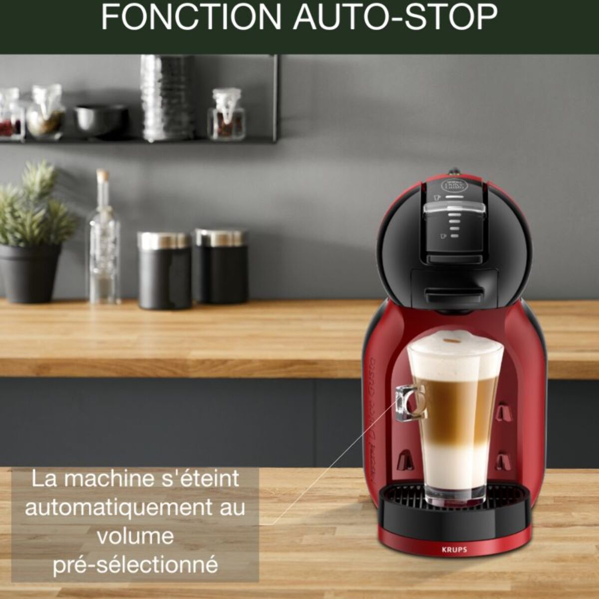 Dolce Gusto KRUPS mini me noir rouge Dolce gusto YY5219FD
