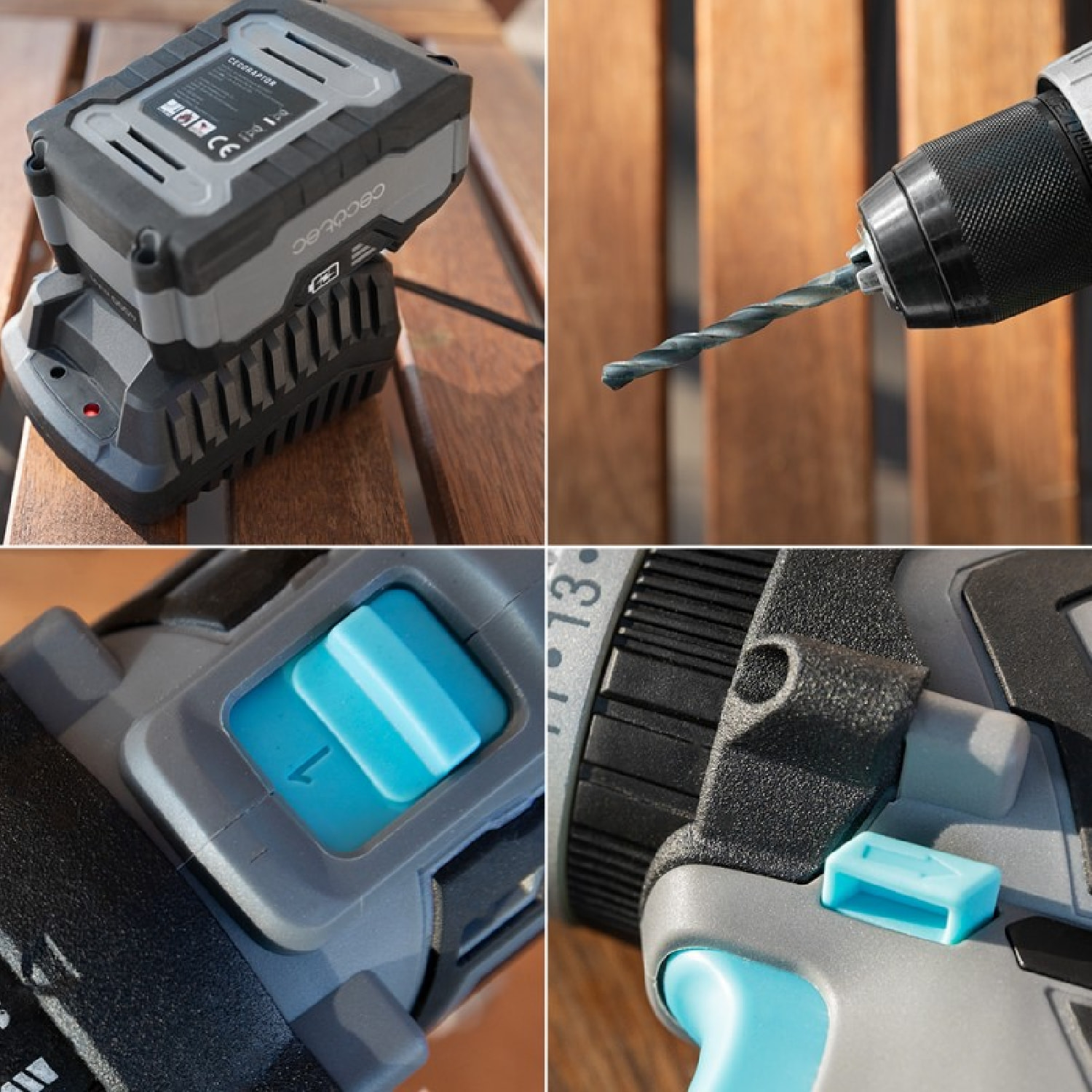 Cecotec Perceuse à percussion CecoRaptor Perfect ImpactDrill 4020 Brushless Ultr