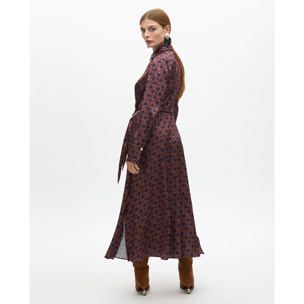 Abito Camicia con Stampa Logo