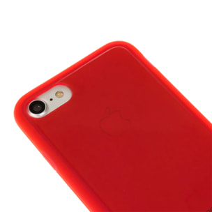 DAM CUSTODIA IN TPU TRASPARENTE CON COLORE IP7 / IPHONE 8 713 Cm. colore rosso