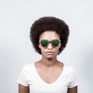 Gafas de sol OCEAN WEDGE - 5 capas marrón / Revo polarizada verde
