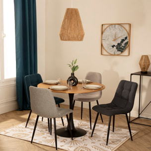 Chaise "Sirac" gris ardoise