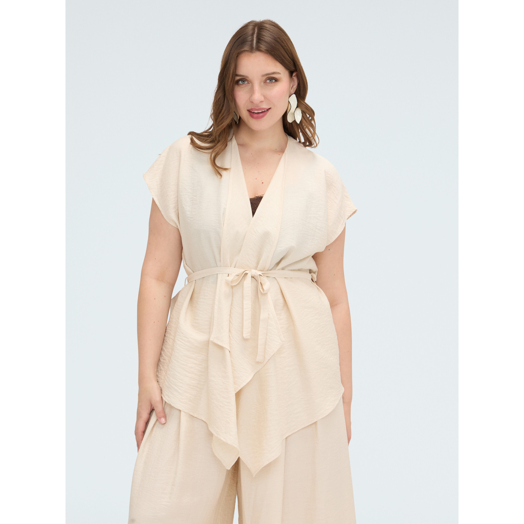 Fiorella Rubino - Caftán sin mangas - Beige