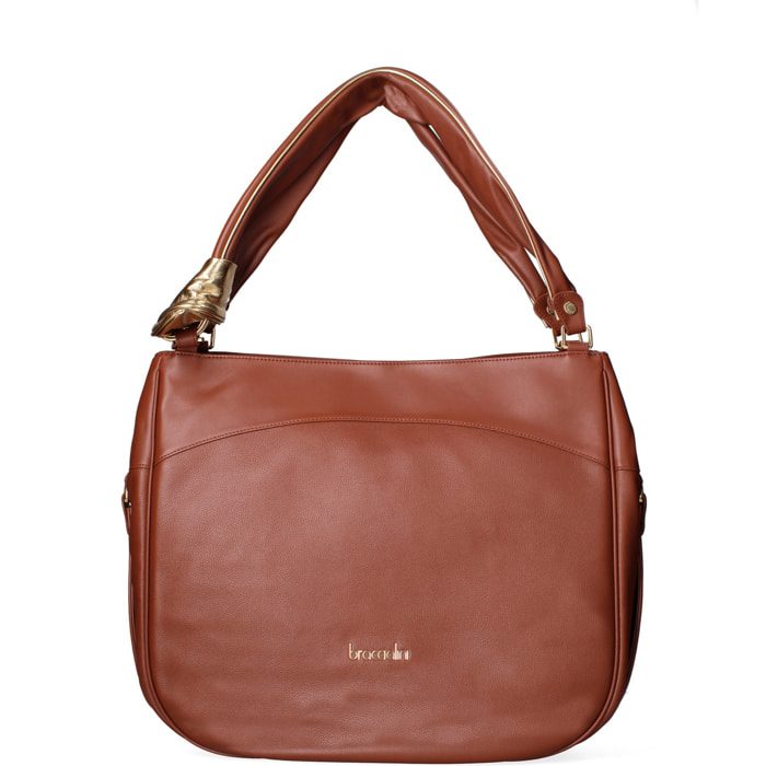 Borsa a spalla da donna - Modello Celeste Chic - 100% pelle - 39.5 x 32.0 x 15.0 cm