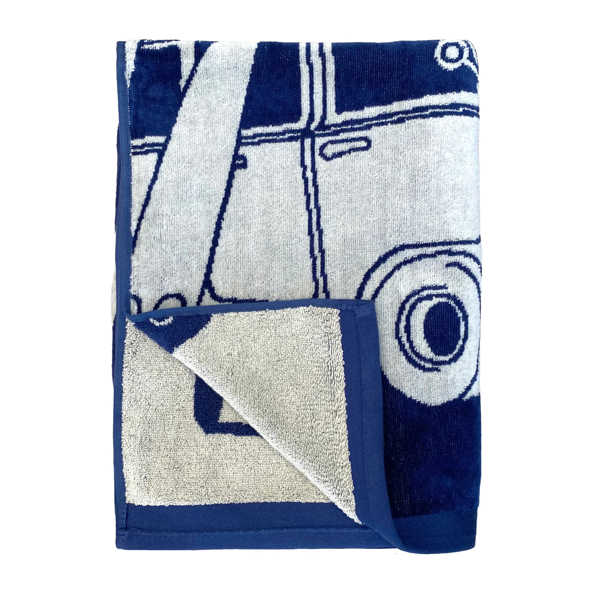 Serviette de plage éponge velours Jacquard - Montego - 90x170cm - 400g/m²