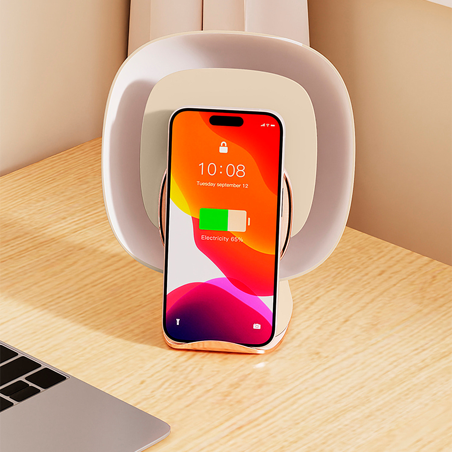 Trappola per zanzare multifunzione con ricarica wireless da 5W.