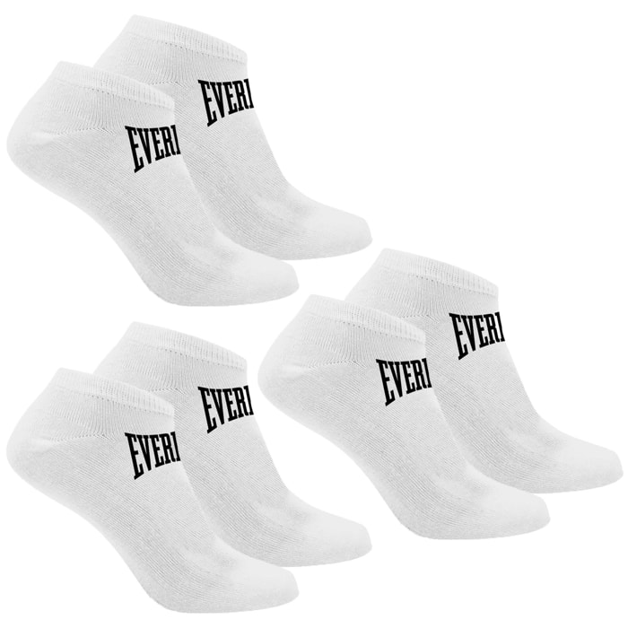 Set de 3 pares de calcetines everlast blancos talla