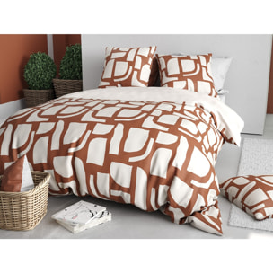 Parure Housse De Couette 3pcs 100% Coton 57 Fils OUMY