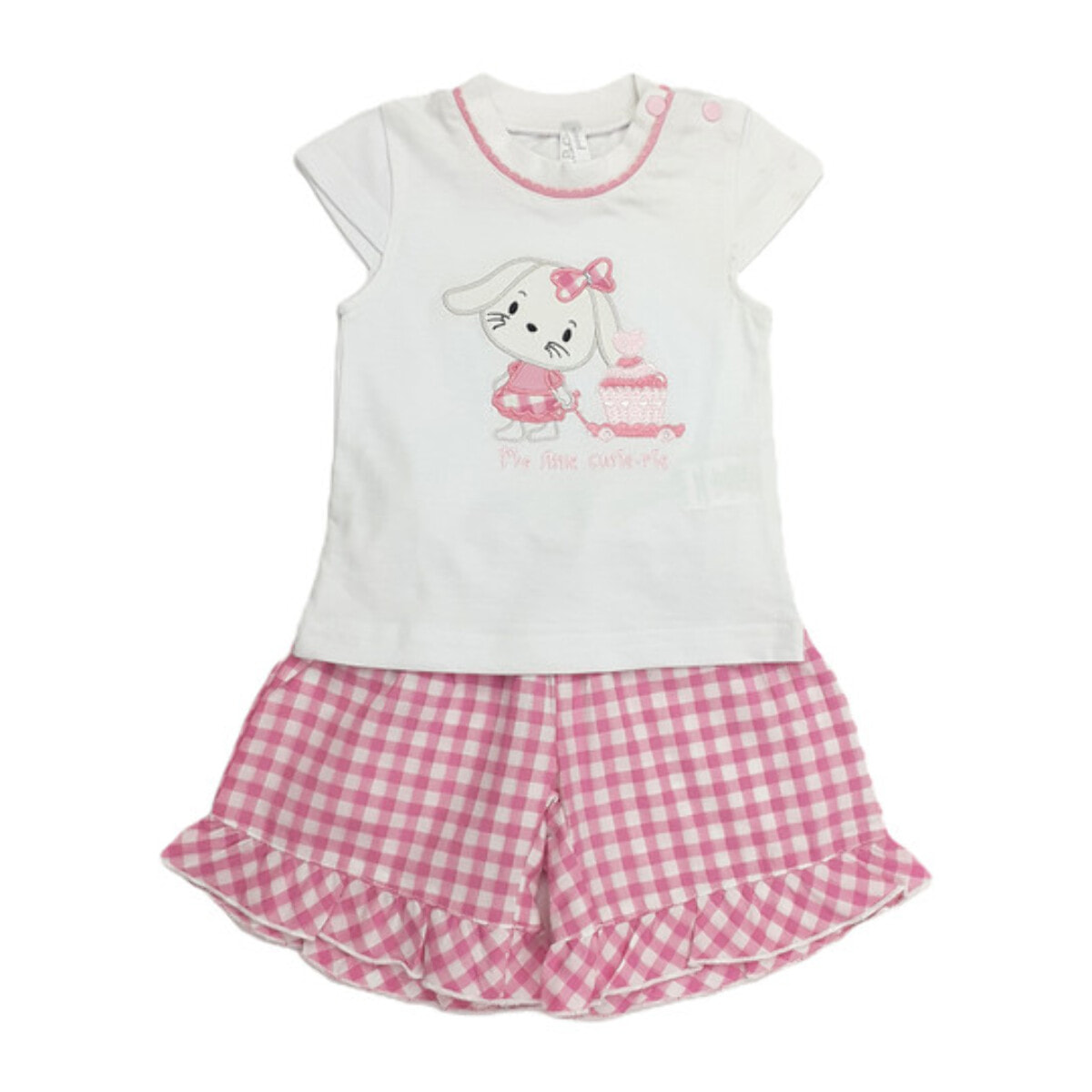 COMPLETO 2PZ QUADRETTO GERANIO