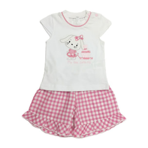 COMPLETO 2PZ QUADRETTO GERANIO