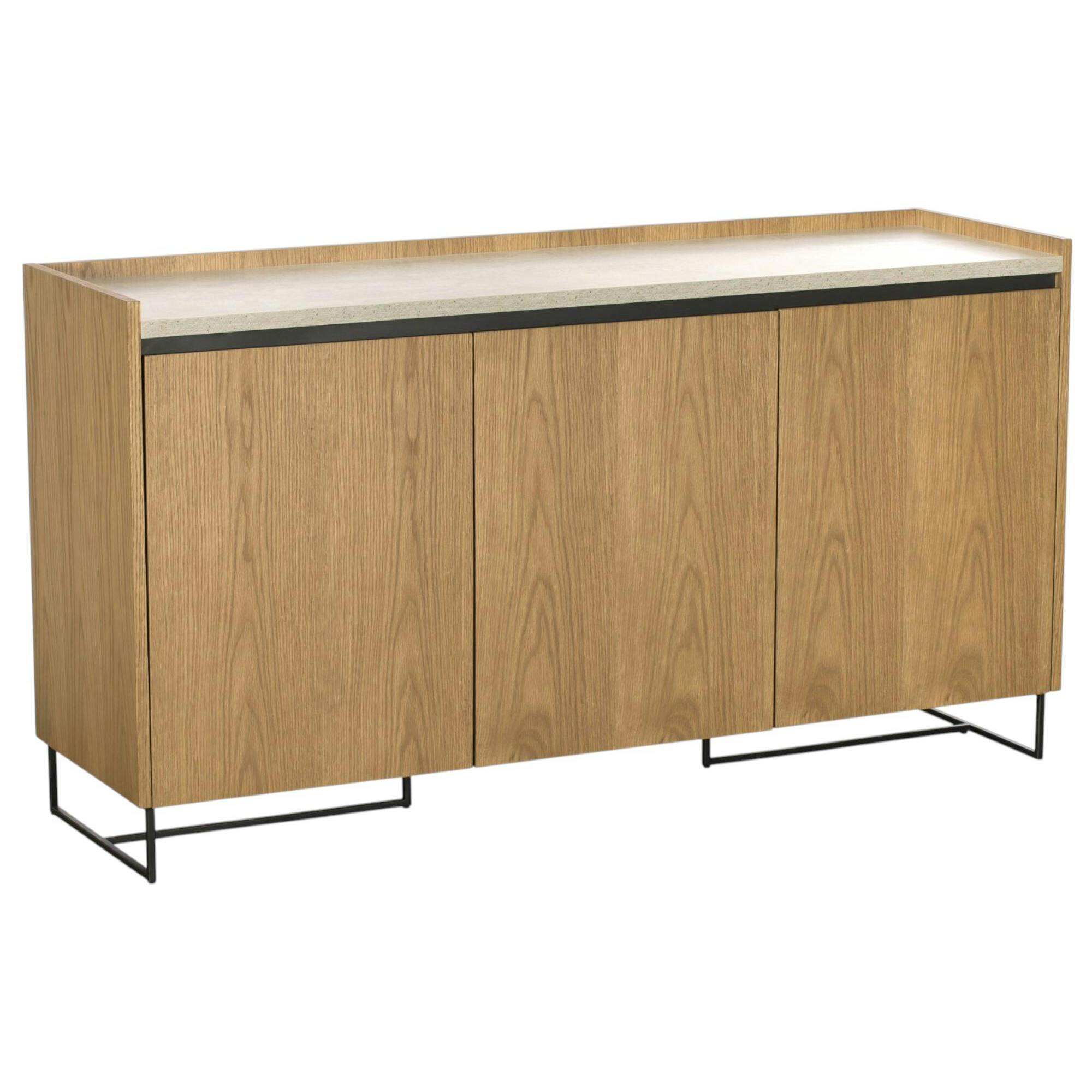 Buffet design en bois 3 portes 155 cm KINGSTON