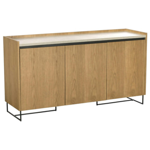 Buffet design en bois 3 portes 155 cm KINGSTON