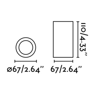SVEN R Plafonnier rond blanc