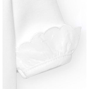 Body cruzado bebé manga larga puntilla