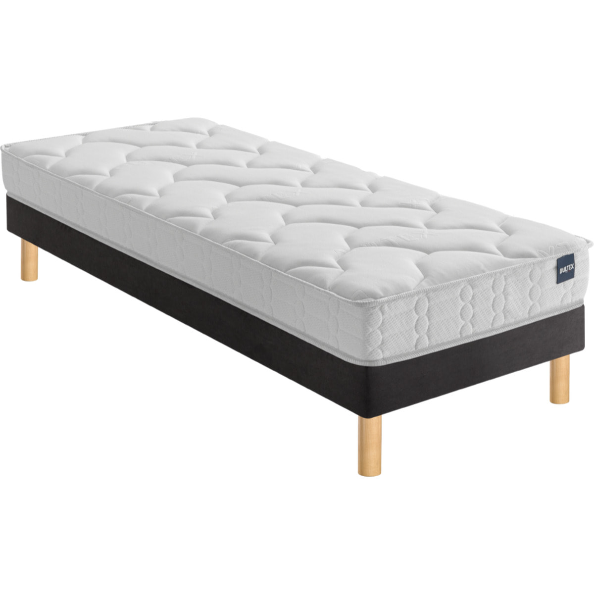 Ensemble ELEMENTAL 1 place|H 20 cm avec sommier ferme|confort ferme