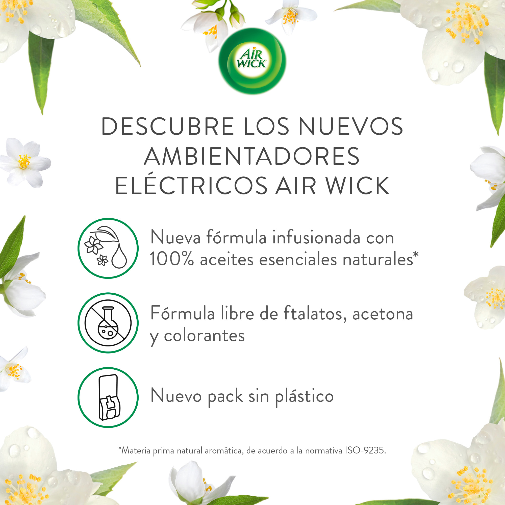 Air Wick Eléctrico - Ambientador para casa con aroma a White Bouquet - Recambio