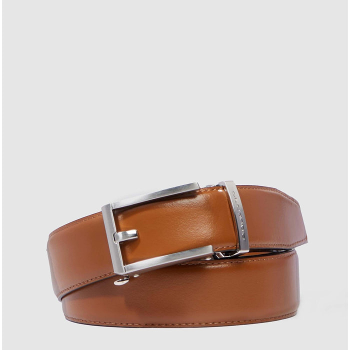 Piquadro Cintura da uomo in pelle regolabile senza fori