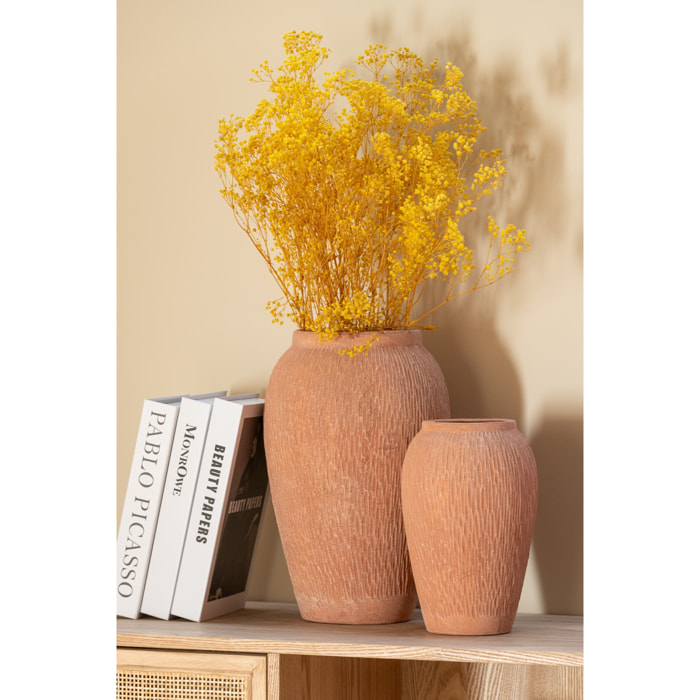 J-Line vase Kaia Terracotta - céramique - brun - small - Ø 16 cm
