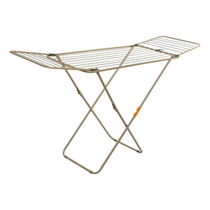 Étendoir à linge Sahana pont L.176cm pliable beige