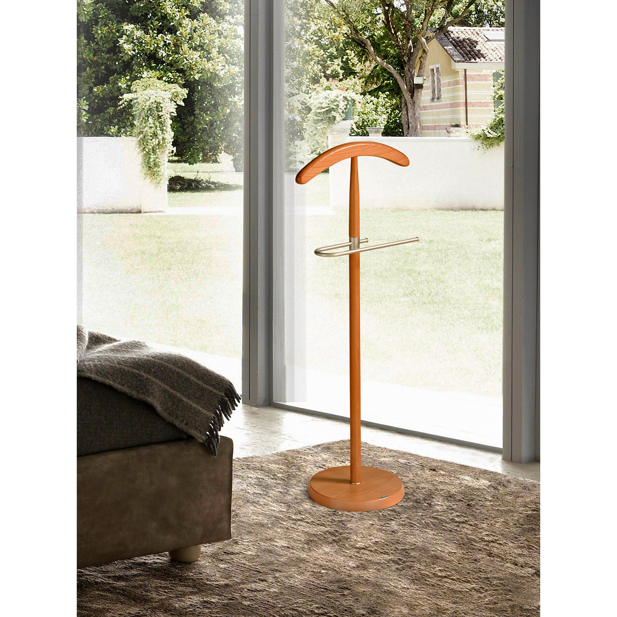 Galán de noche Oxford cerezo 111x44x30 cm