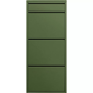 Casier à chaussures Caruso olive 3+1 tiroirs Kare Design