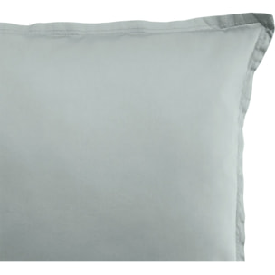 Paire de Taies D'oreiller 1pcs 100% Satin De Coton 105 Fils Celadon