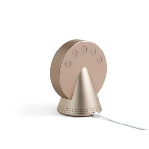 Radio réveil LEXON Conic Clock avec fonction Bluetooth Or