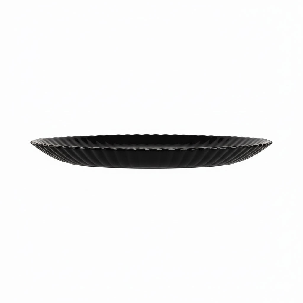 Assiette à dessert noire 19 cm Bloom - Luminarc