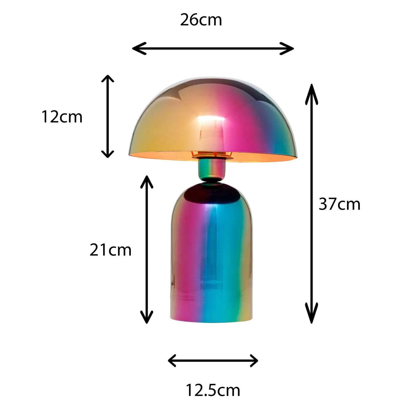 Lampe Rainbow 37cm Kare Design