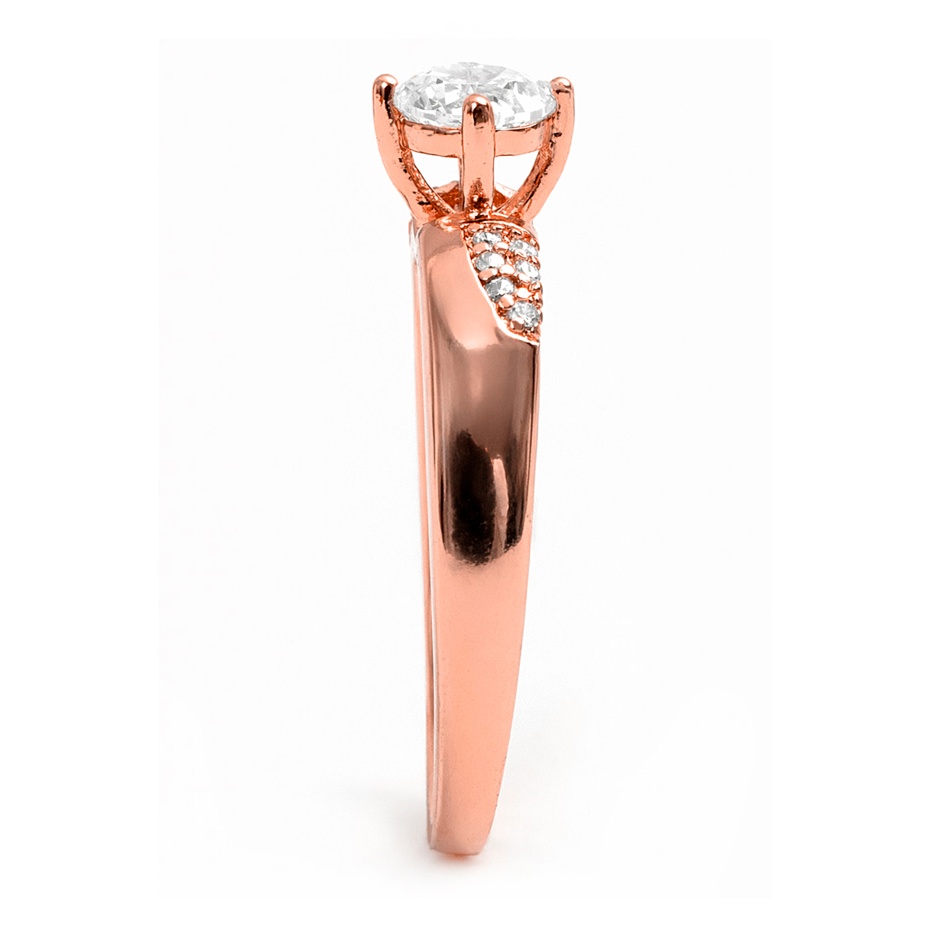 Anillo Wedal acabado oro rosa 18k