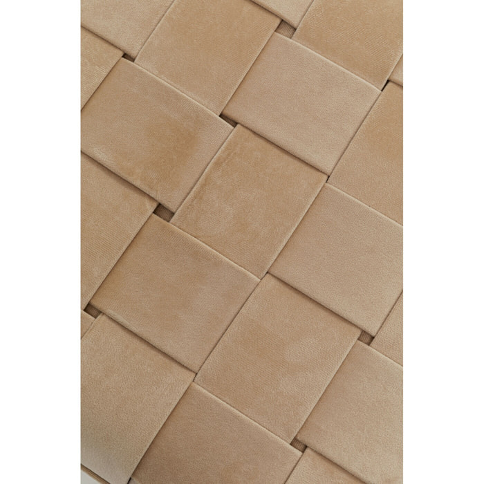 Tabourets-coffres Weave beige set de 2 Kare Design