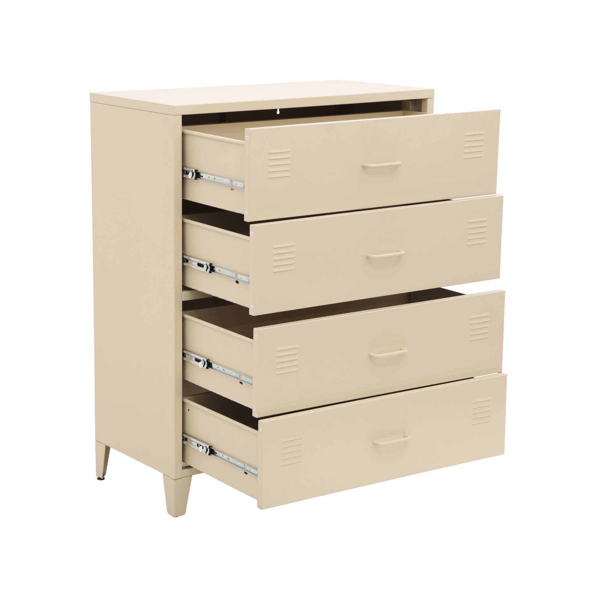 Commode industrielle acier 4 tiroirs SOHO